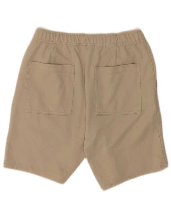 Zara Mens Casual Shorts Small W27 Beige Polyester