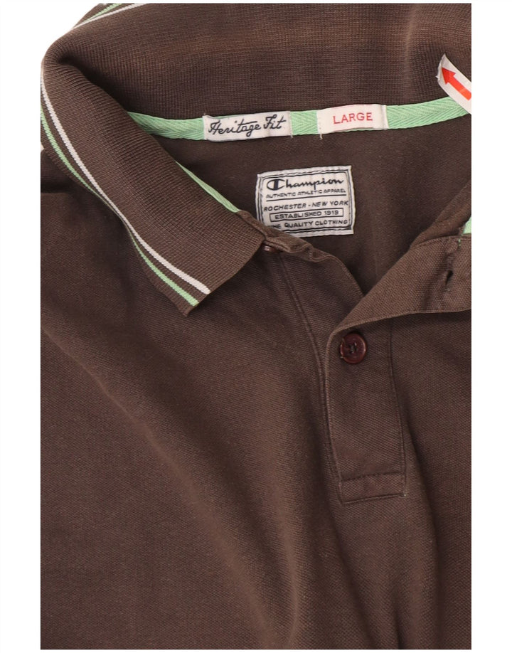 Champion muška Heritage Fit polo majica velika siva