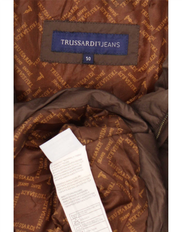 Ženska podstavljena jakna Trussardi Jeans IT 50 XL smeđi poliester
