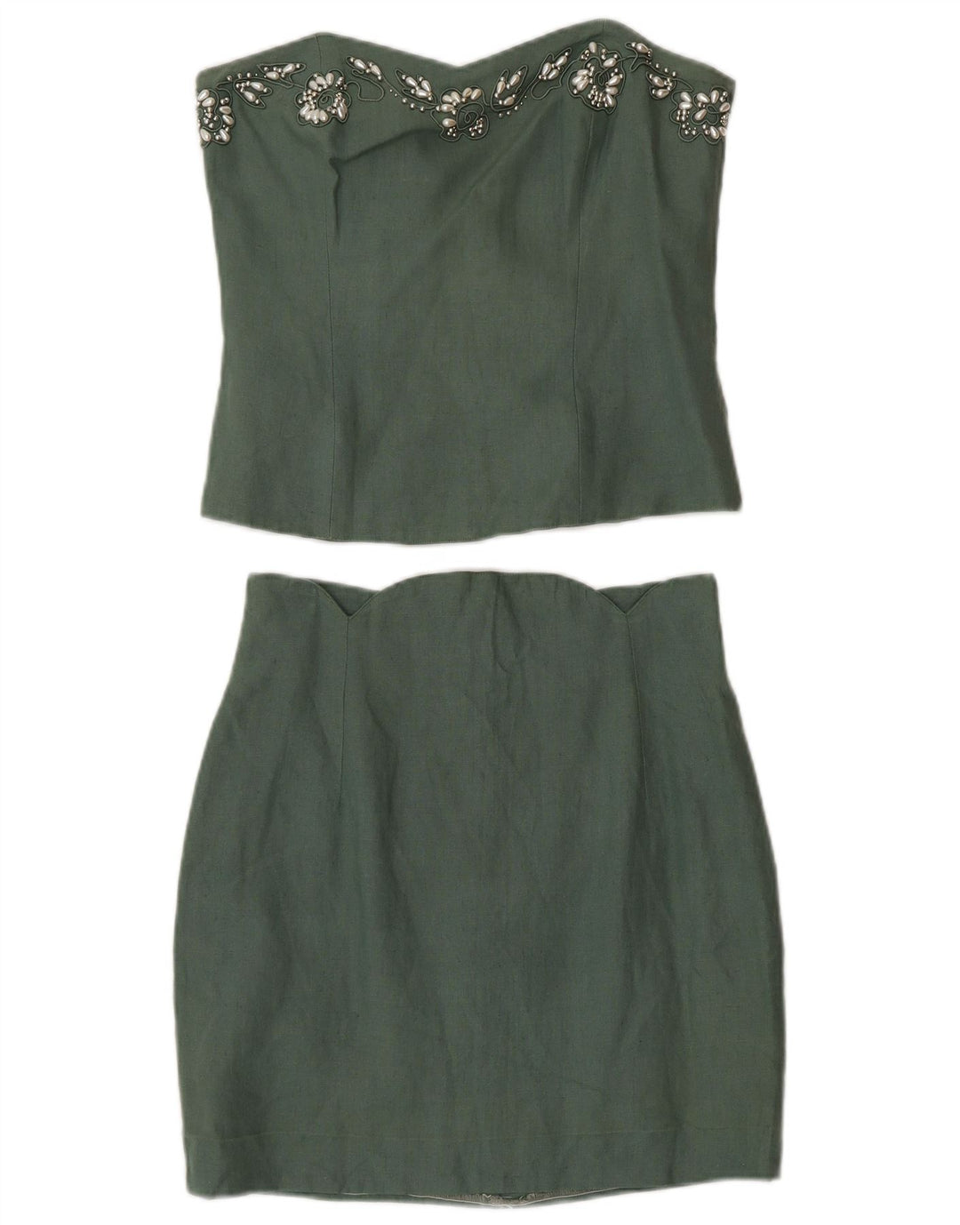 Angelo Santagostino Ženska dvodijelna suknja IT 44 srednje W26 Green Designe