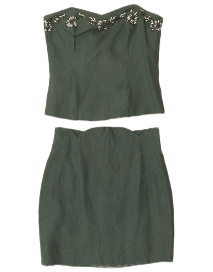 Angelo Santagostino Ženska dvodijelna suknja IT 44 srednje W26 Green Designe