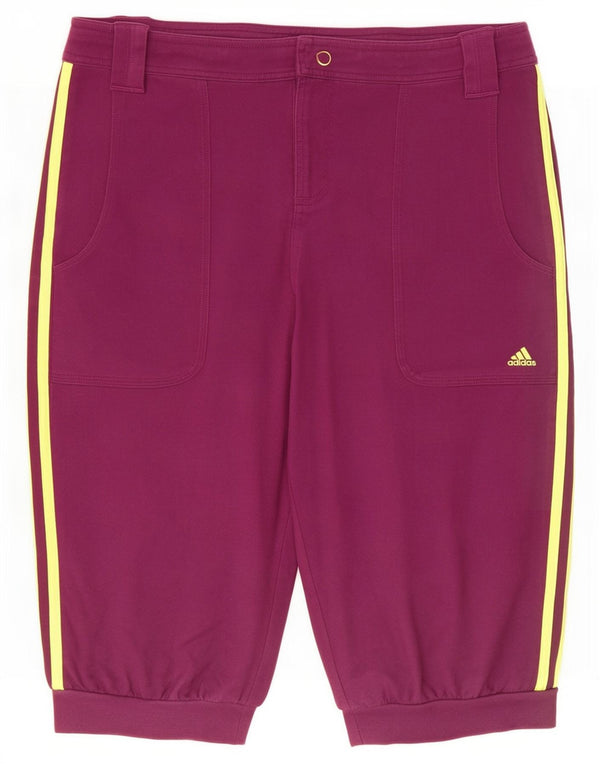 Adidas ženske bermude UK 16 Large W32 Ljubičasti pamuk