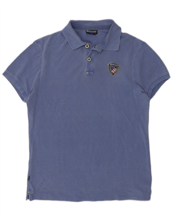 Blauer muška polo majica Large Blue Cotton