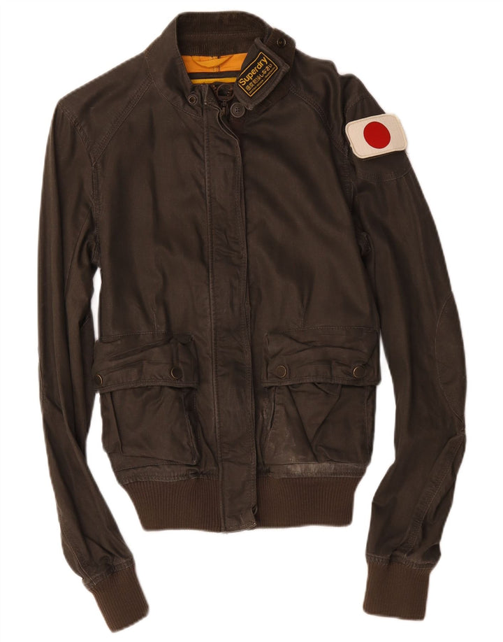 Superdry ženska bomber jakna UK 14 srednje smeđa