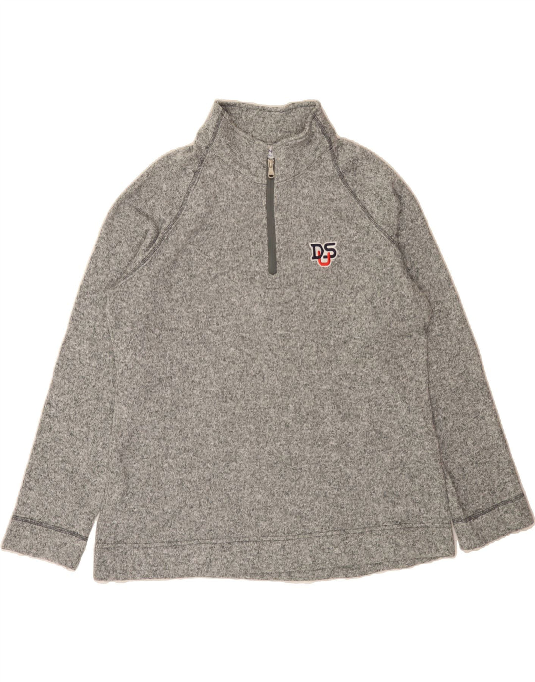 CHAMPION Womens Zip Neck Sweatshirt Jumper UK 20 2XL Grey Polyester Vintage Champion and Second-Hand Champion from Messina Hembry 