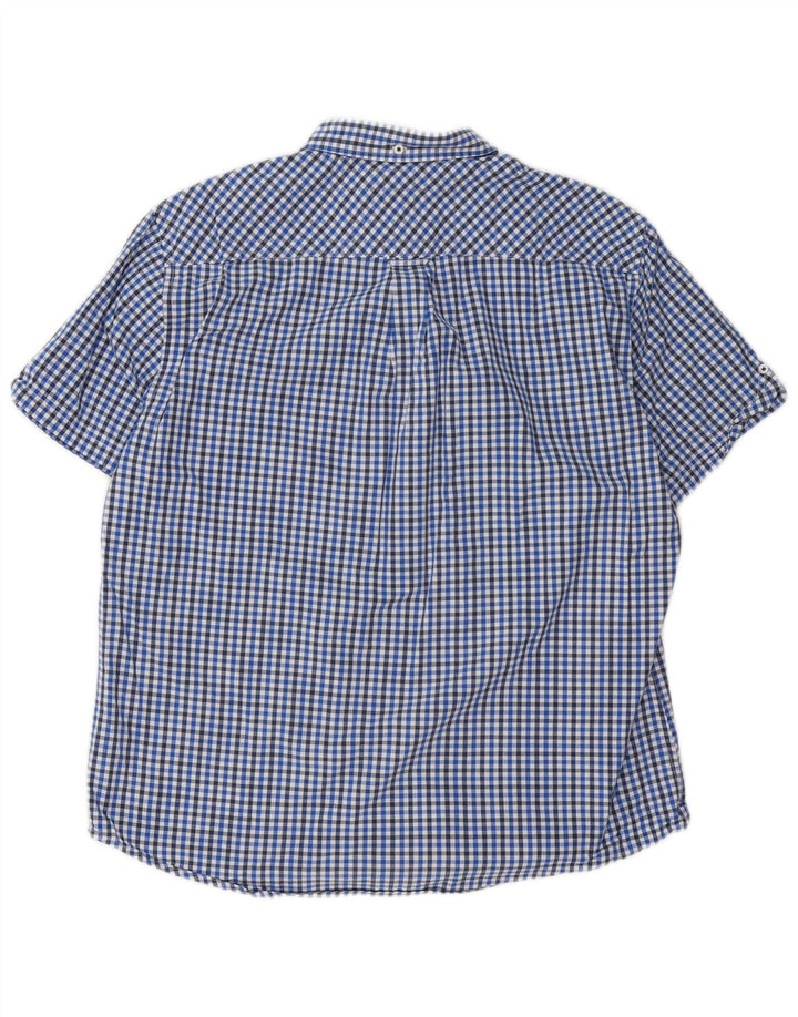 Ben Sherman muška majica kratkih rukava XL plavi pamuk od ginghama