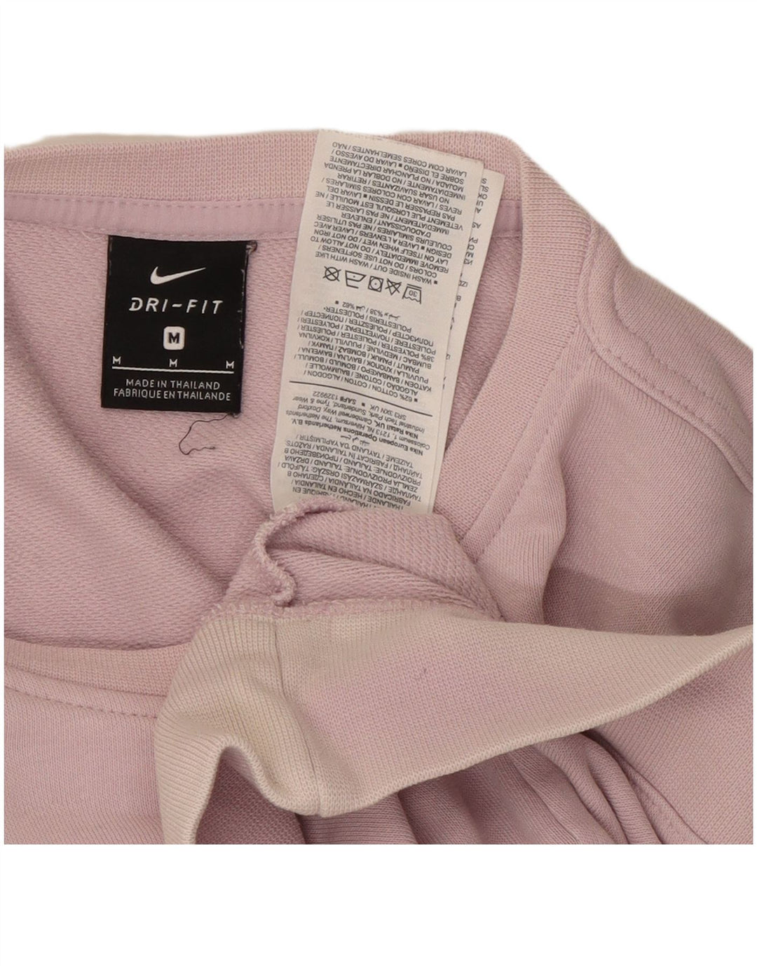 NIKE Womens Oversized Crop Graphic Sweatshirt Jumper UK 12 Medium Purple