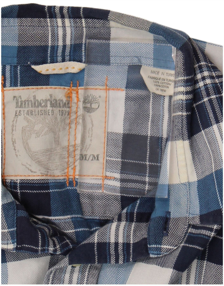 Timberland muška flanelska košulja srednje plave pamučne kare