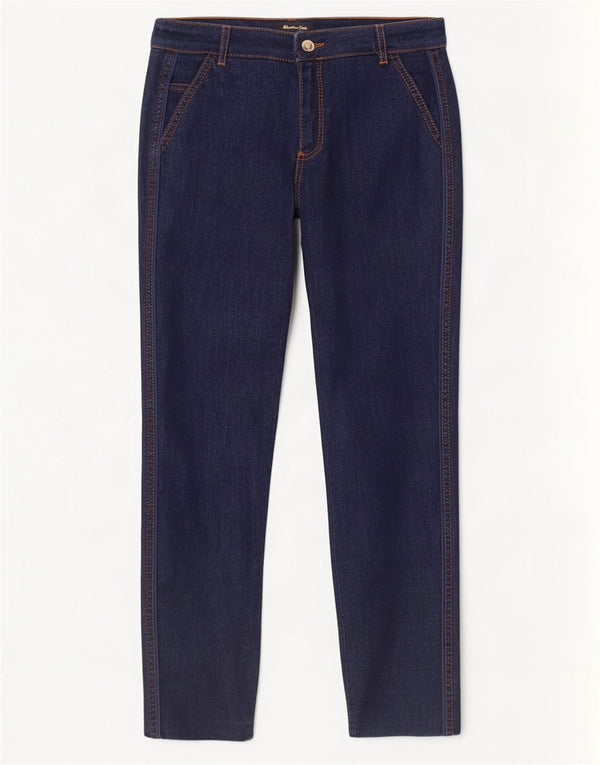 Ženske uske traperice Massimo Dutti EU 36 XS W26 L30 tamnoplavi pamuk