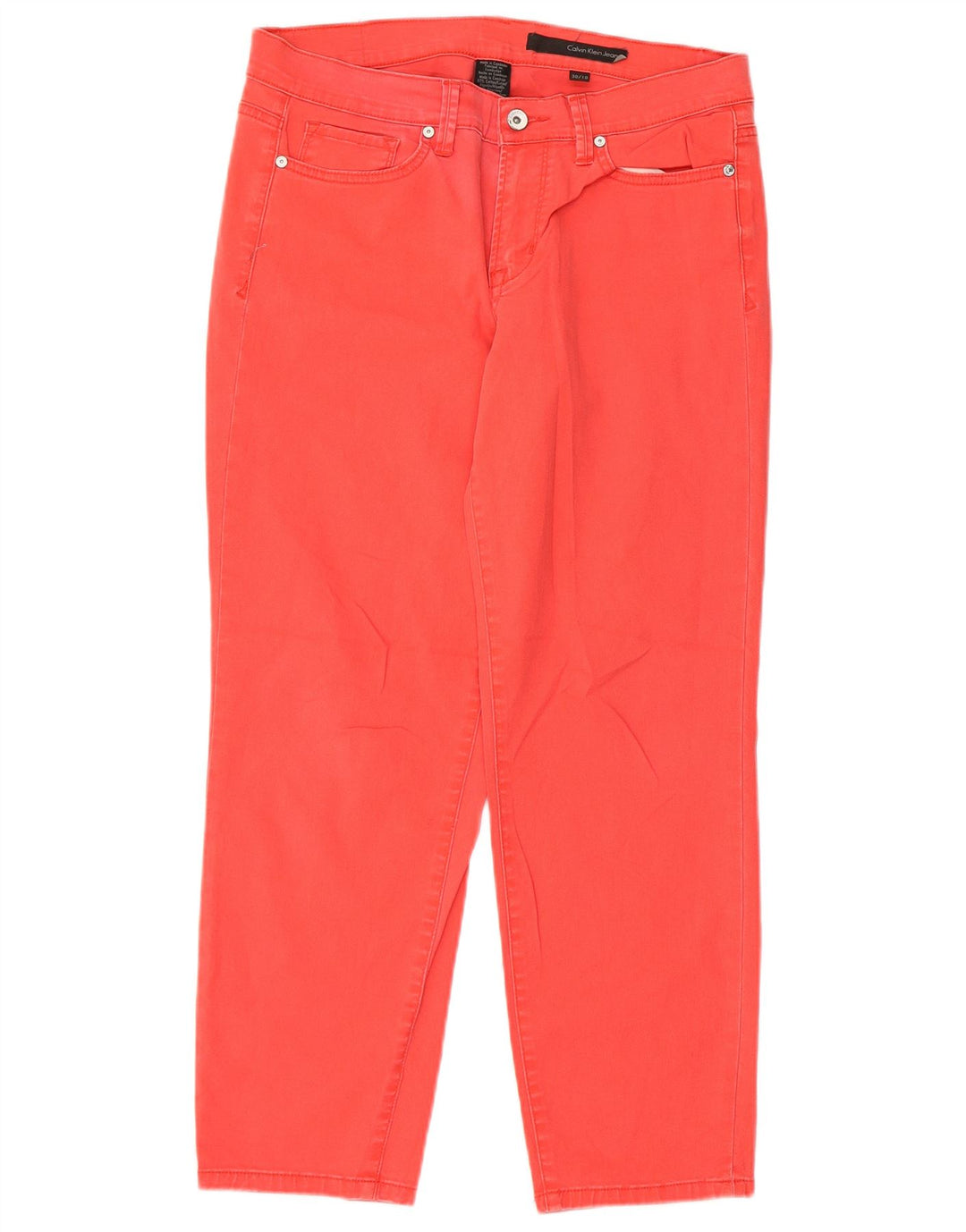 Calvin Klein ženske uske kratke hlače US 10 srednje W30 L26 crvene