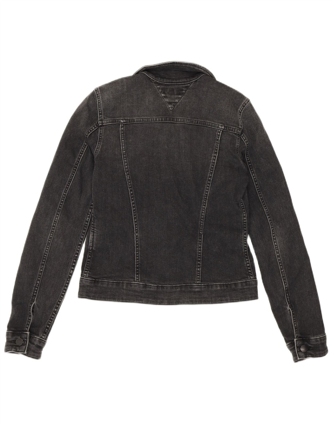 Tommy Hilfiger ženska jakna od kratkog trapera US 6 Srednje sivi pamuk