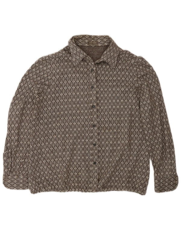 Camber ženska košulja od flanela UK 16 Large Brown Geometric