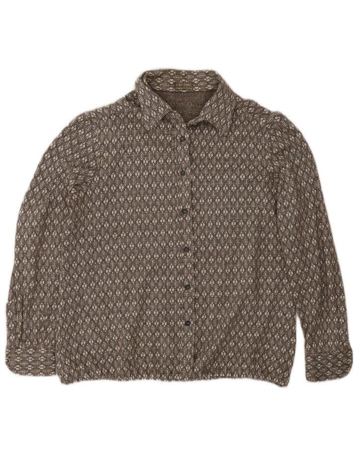 Camber ženska košulja od flanela UK 16 Large Brown Geometric