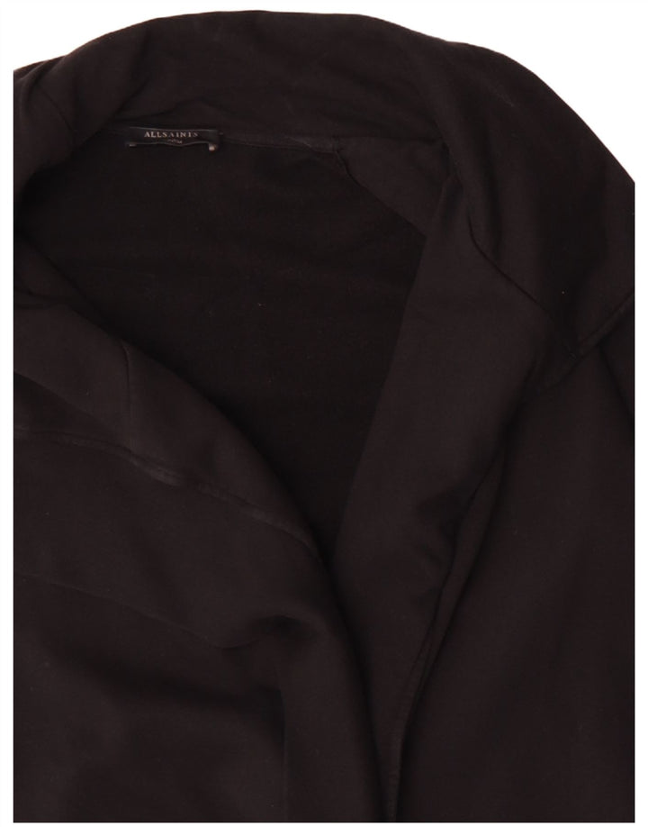 ALL SAINTS Ženski preveliki dugi kardigan džemper UK 14 Srednje crni