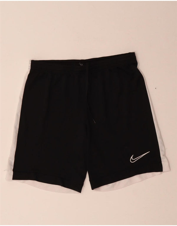 Nike Ženske Dri Fit Sportske Kratke Hlače UK 14 Medium Black Colourblock Poliester
