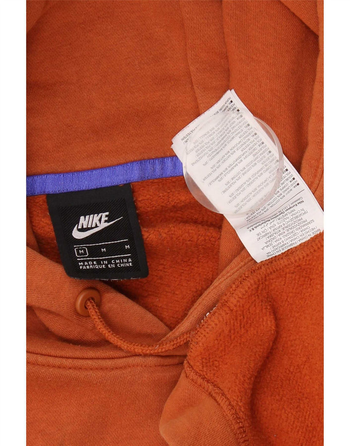 Nike Ženska velika majica s kapuljačom UK 14 Srednje narančasti pamuk