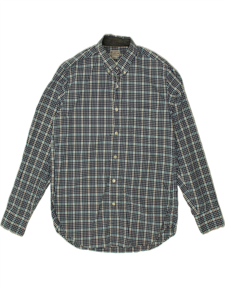 J. CREW Mens Shirt Medium Blue Check Cotton Vintage J. Crew and Second-Hand J. Crew from Messina Hembry 