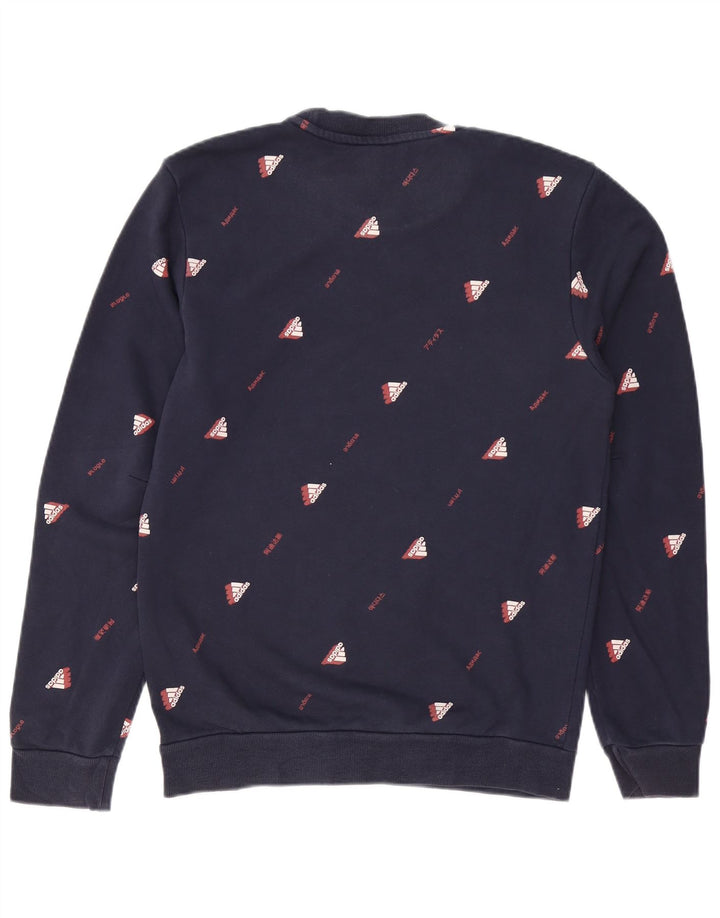 ADIDAS muški džemper s grafičkim motivima mali tamnoplavi