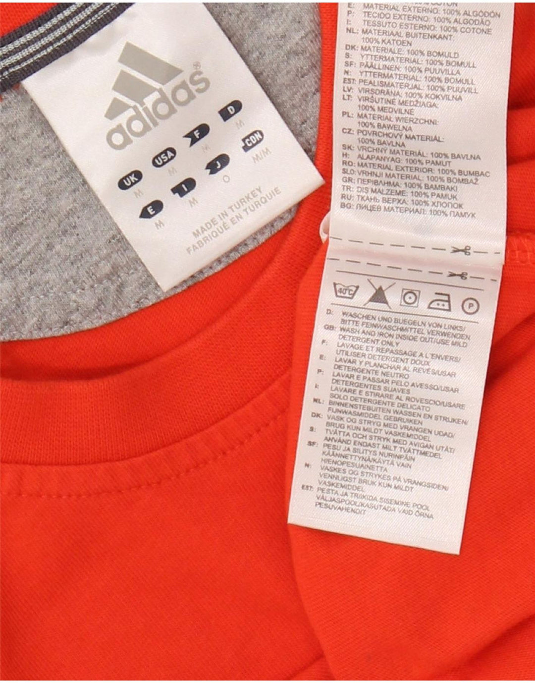 ADIDAS muška majica kratkih rukava Srednje narančasta pamuk