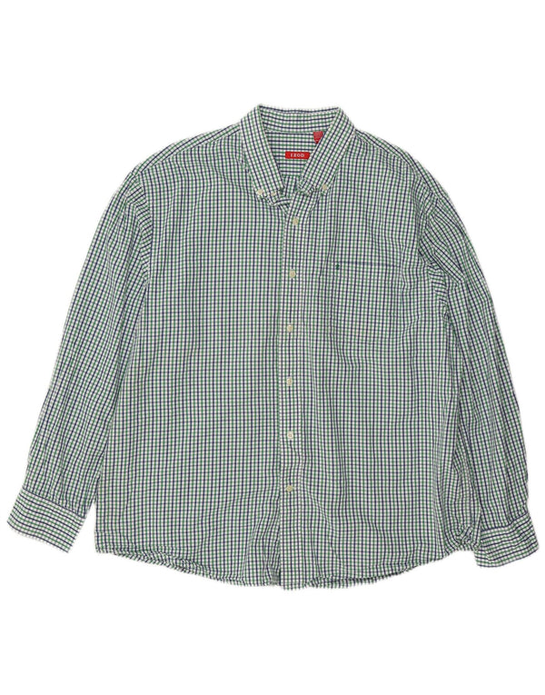 IZOD Muška košulja 2XL Green Gingham pamuk
