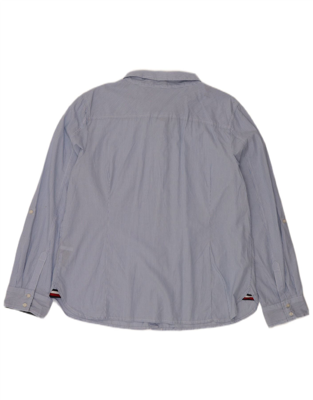 TOMMY HILFIGER Ženska košulja UK 20 2XL pamuk s plavim prugama