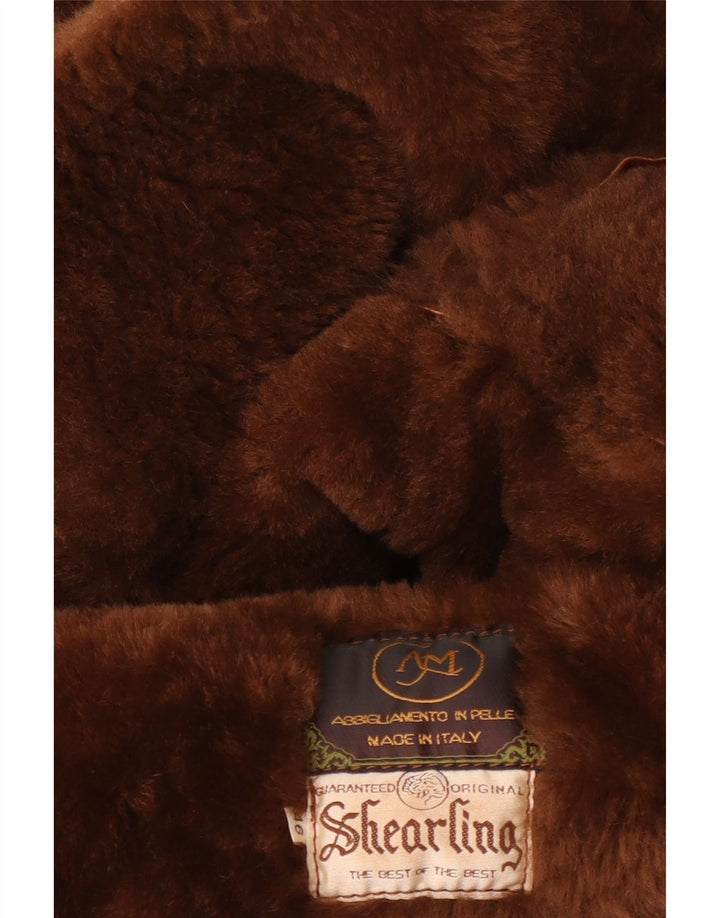Vintage muška jakna s ovčicama IT 46 Small Brown Shearling