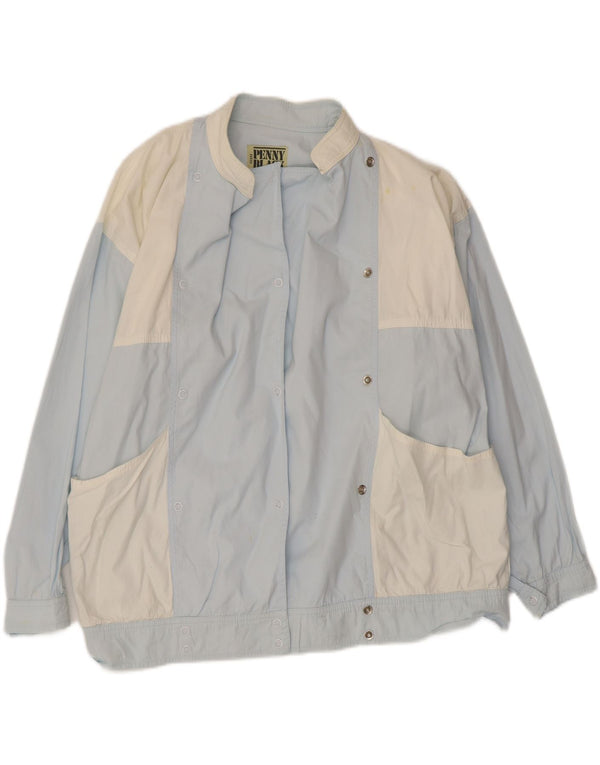 PENNY BLACK Ženska pomoćna jakna UK 14 Large Blue Colourblock Pamuk