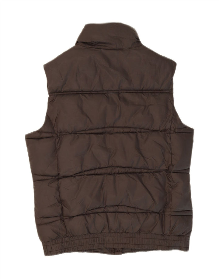 KAPPA Womens Padded Gilet UK 14 Medium Brown Polyester Vintage Kappa and Second-Hand Kappa from Messina Hembry 