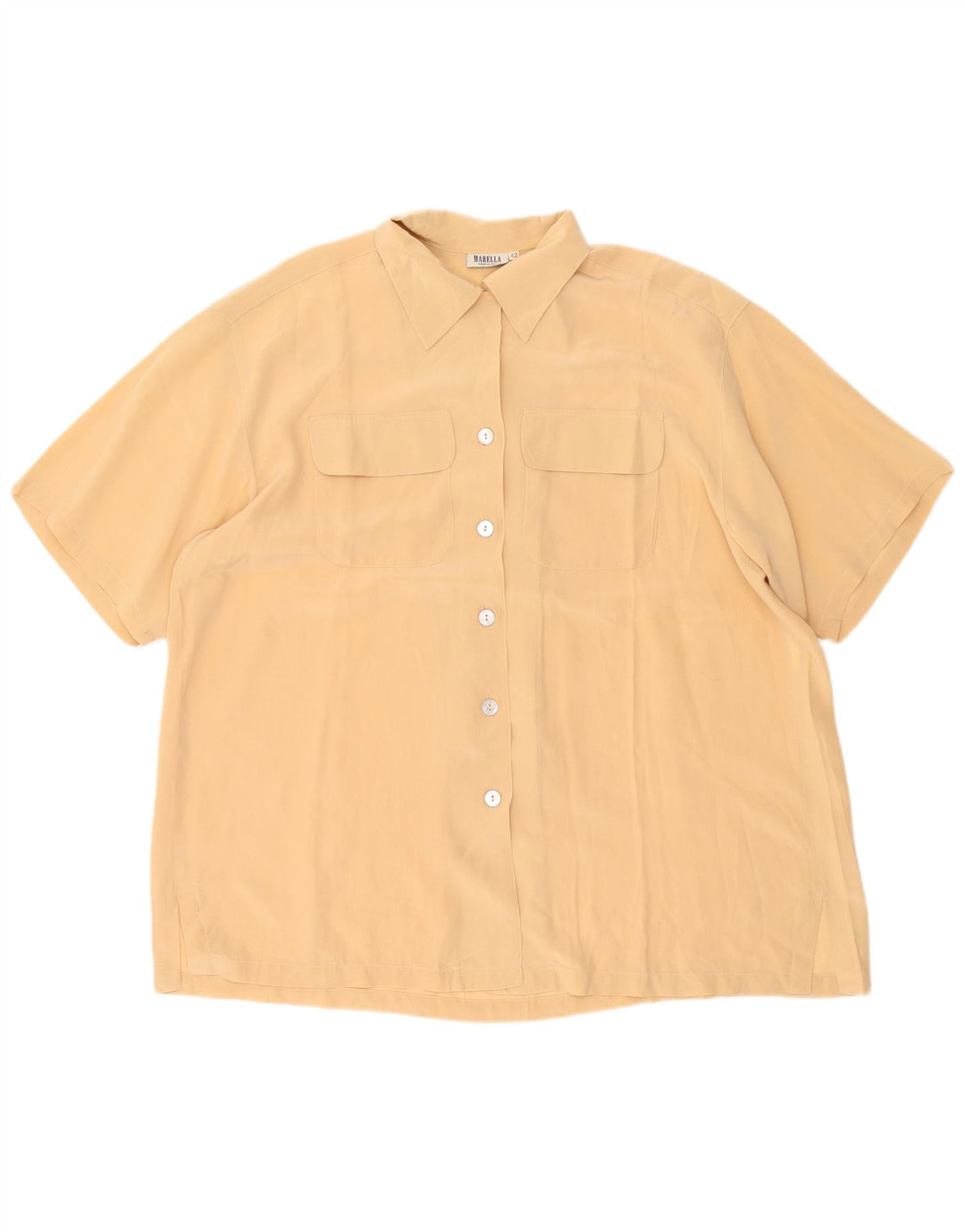 Marella ženska prevelika košulja bluza kratkih rukava IT 42 srednje bež boje