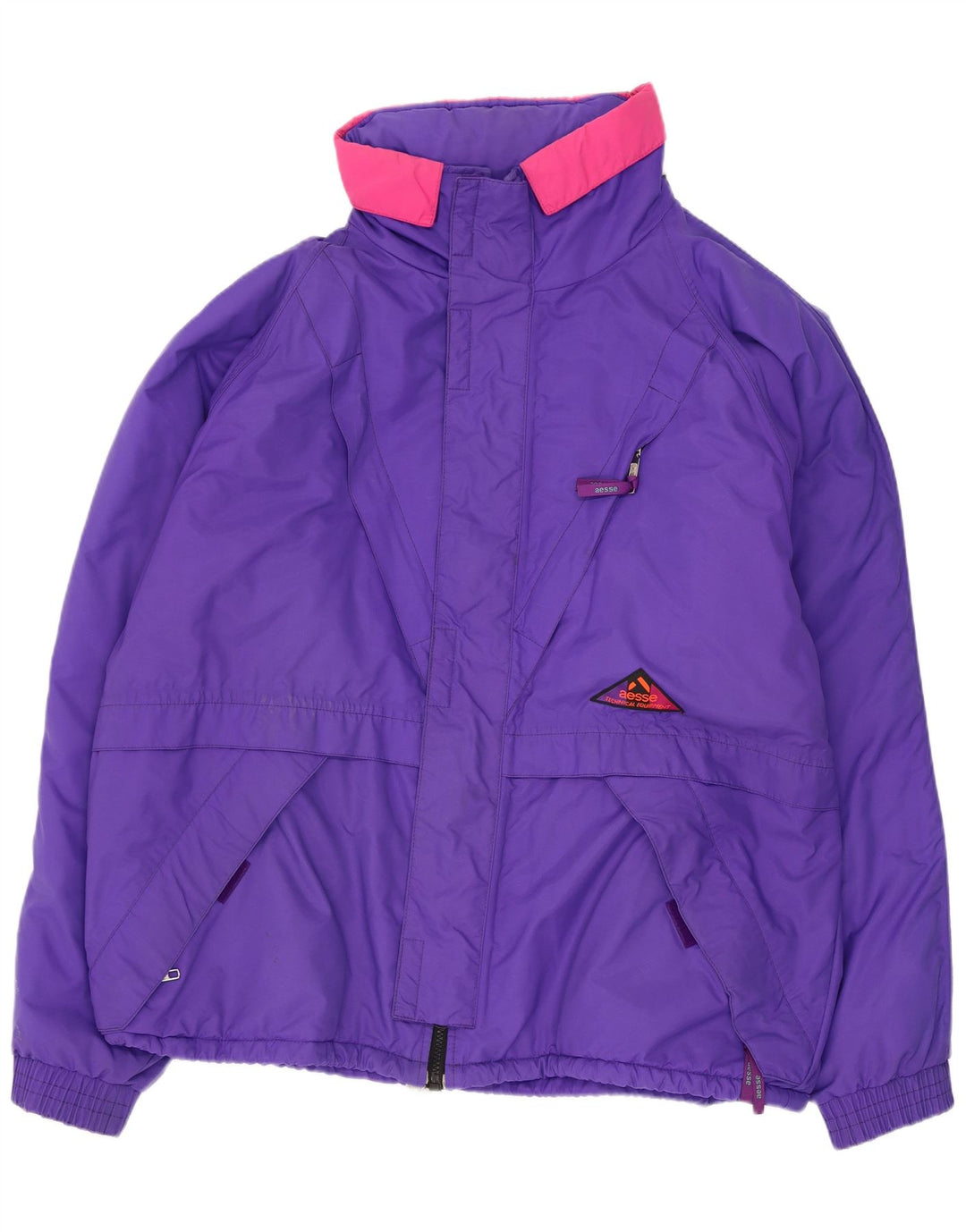 Aesse muška skijaška jakna s kapuljačom UK 40 Large Purple Colourblock