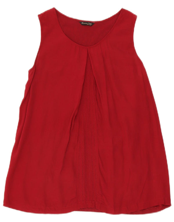 Ženska majica bez rukava Massimo Dutti UK 10 Small Red