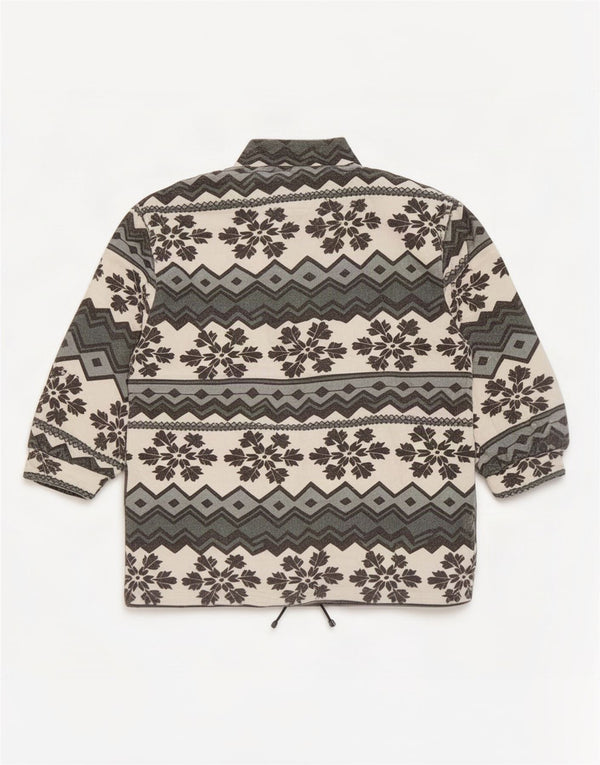 Vintage muška jakna od flisa UK 42 XL White Fair Isle