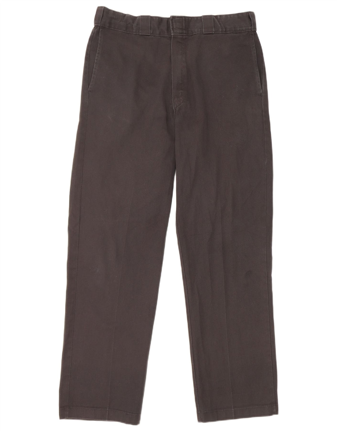 Dickies muške ravne chino hlače W34 L32 crni poliester