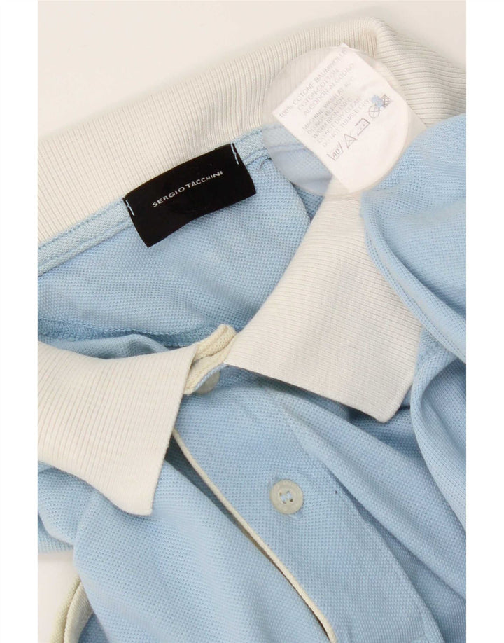 Sergio Tacchini muška polo majica IT 48 pamuk srednje plave boje