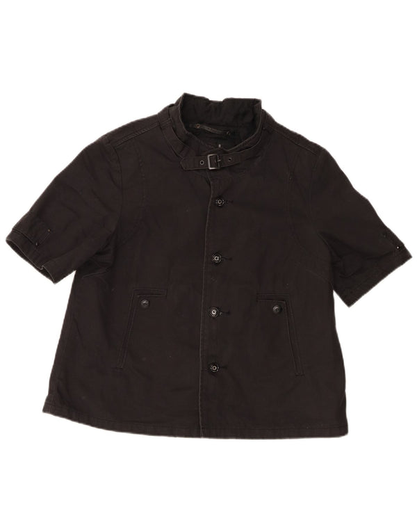 G-Star ženska bomber jakna kratkih rukava UK 10 Mala crna pamuk