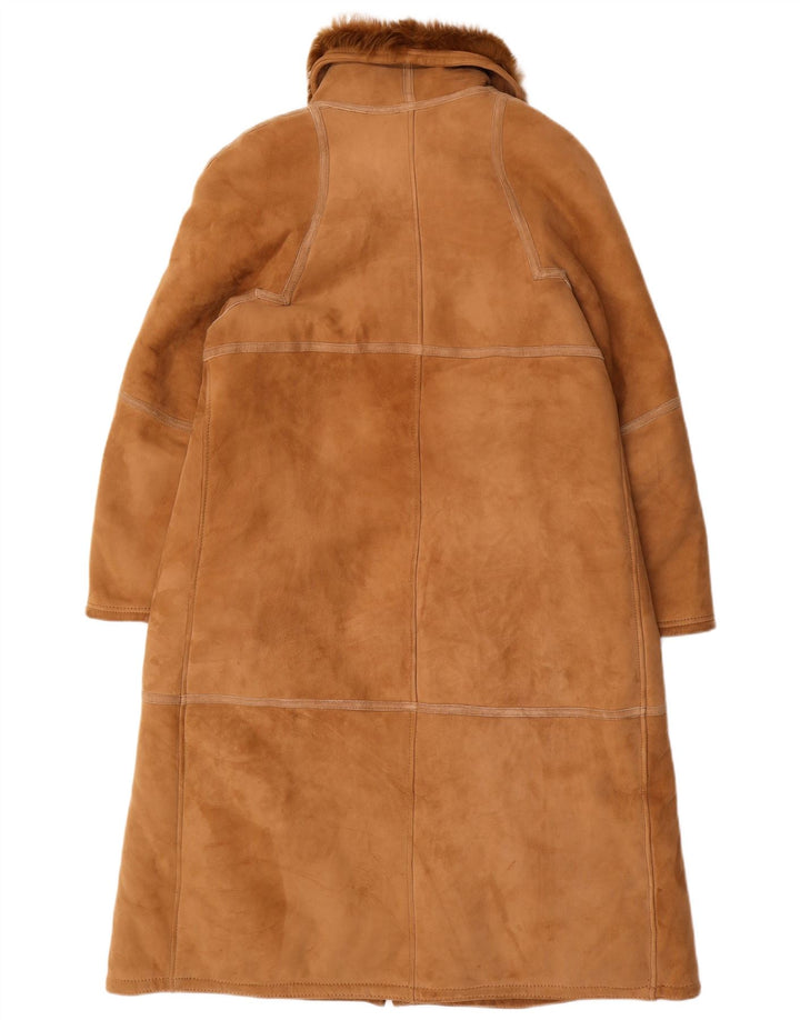 VINTAGE ženski preveliki kaput od šišmiša IT 44 Srednje smeđe šištre