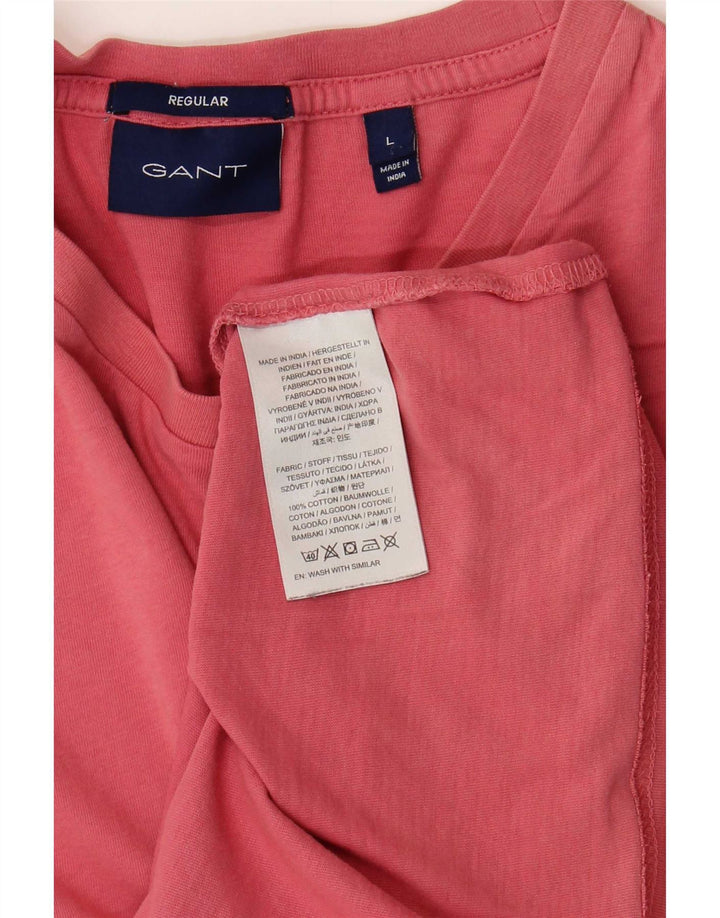 Gant Regular muška majica kratkih rukava, veliki ružičasti pamuk