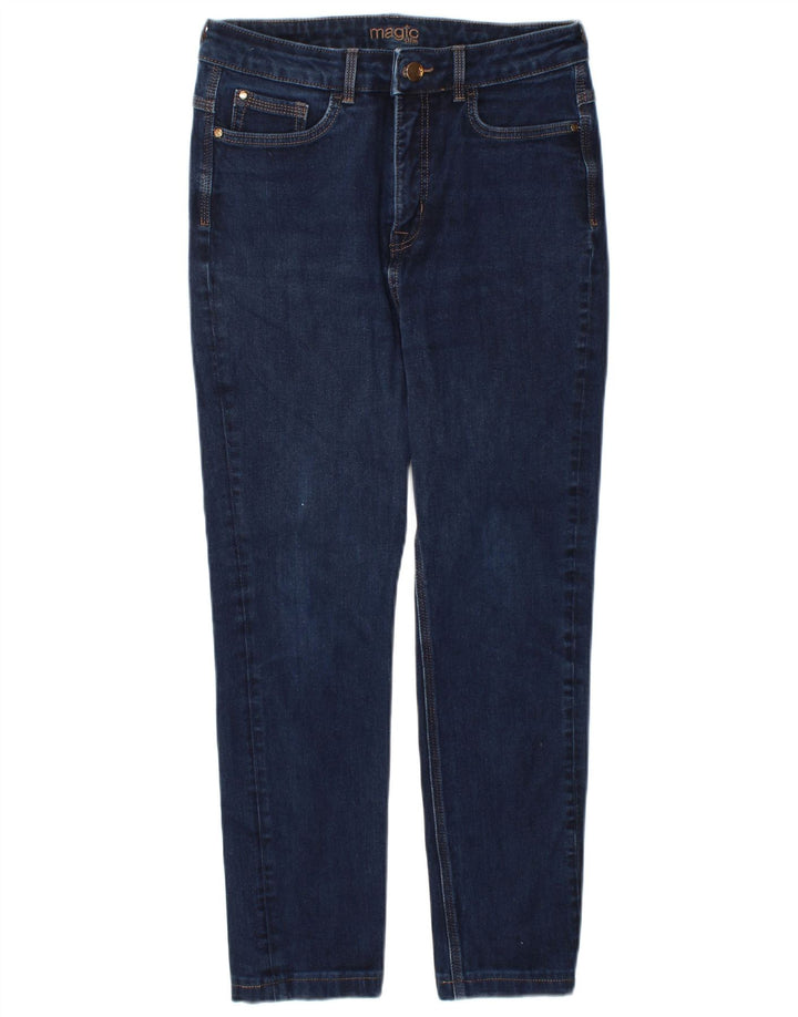 Magic Womens Slim Jeans UK 12 srednje W30 L26 tamnoplavi pamuk