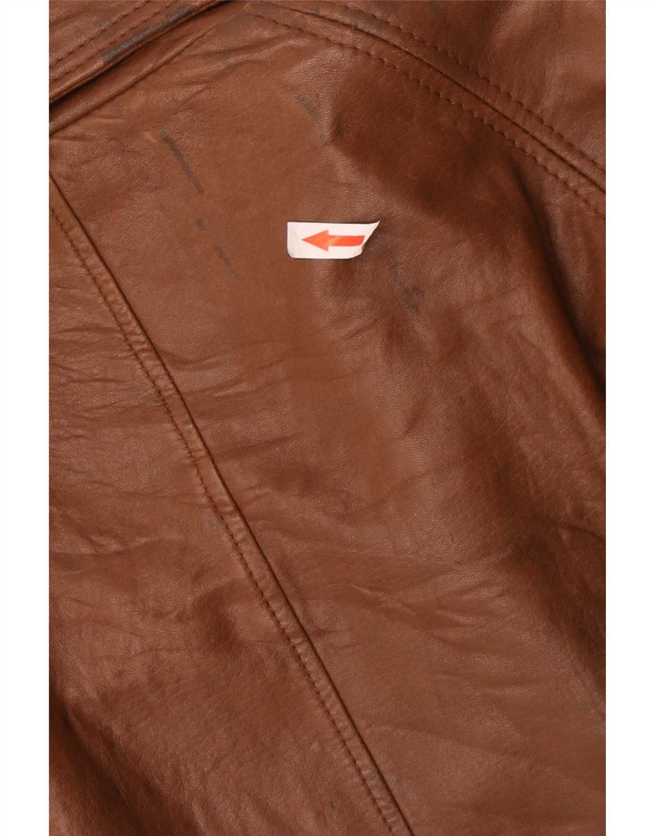 Vintage ženski kožni kaput IT 50 XL smeđi