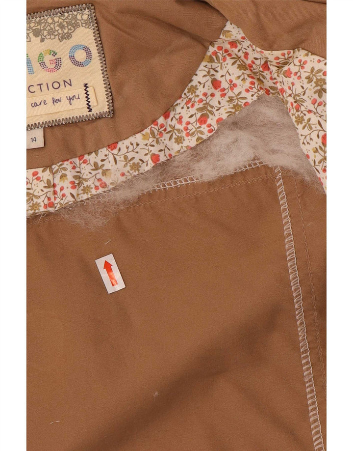 Marks & Spencer ženska indigo jakna s kapuljačom UK 14 Large Beige