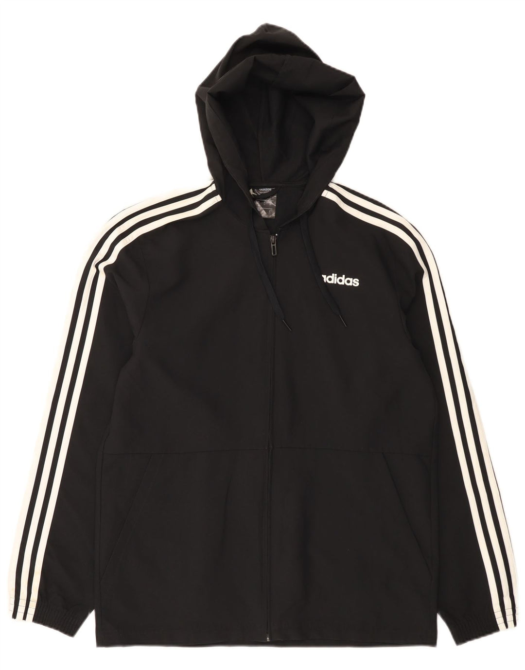 Adidas muška trenirka s kapuljačom, mala crna poliesterska jakna