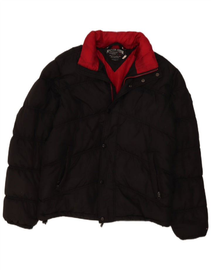 Tommy Hilfiger muška podstavljena jakna UK 40 velika crna