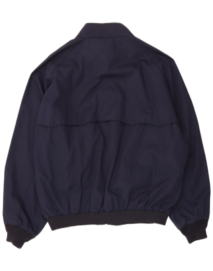 Vintage muška bomber jakna UK 42 XL tamnoplavi poliester