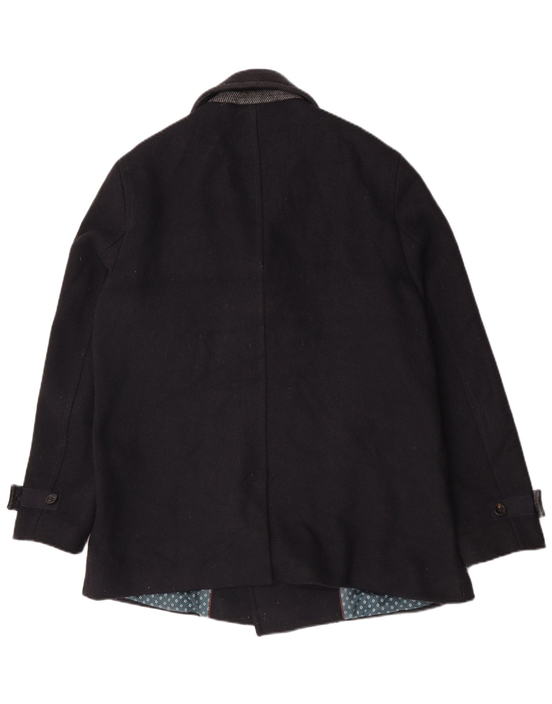 Muški graškasti kaput Ted Baker veličina 6 2XL crna vuna