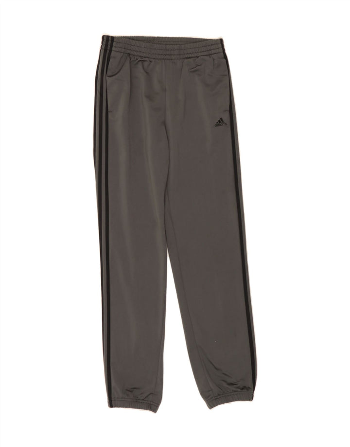 ADIDAS Boys Tracksuit Trousers Joggers 13-14 Years Grey Polyester Vintage Adidas and Second-Hand Adidas from Messina Hembry 