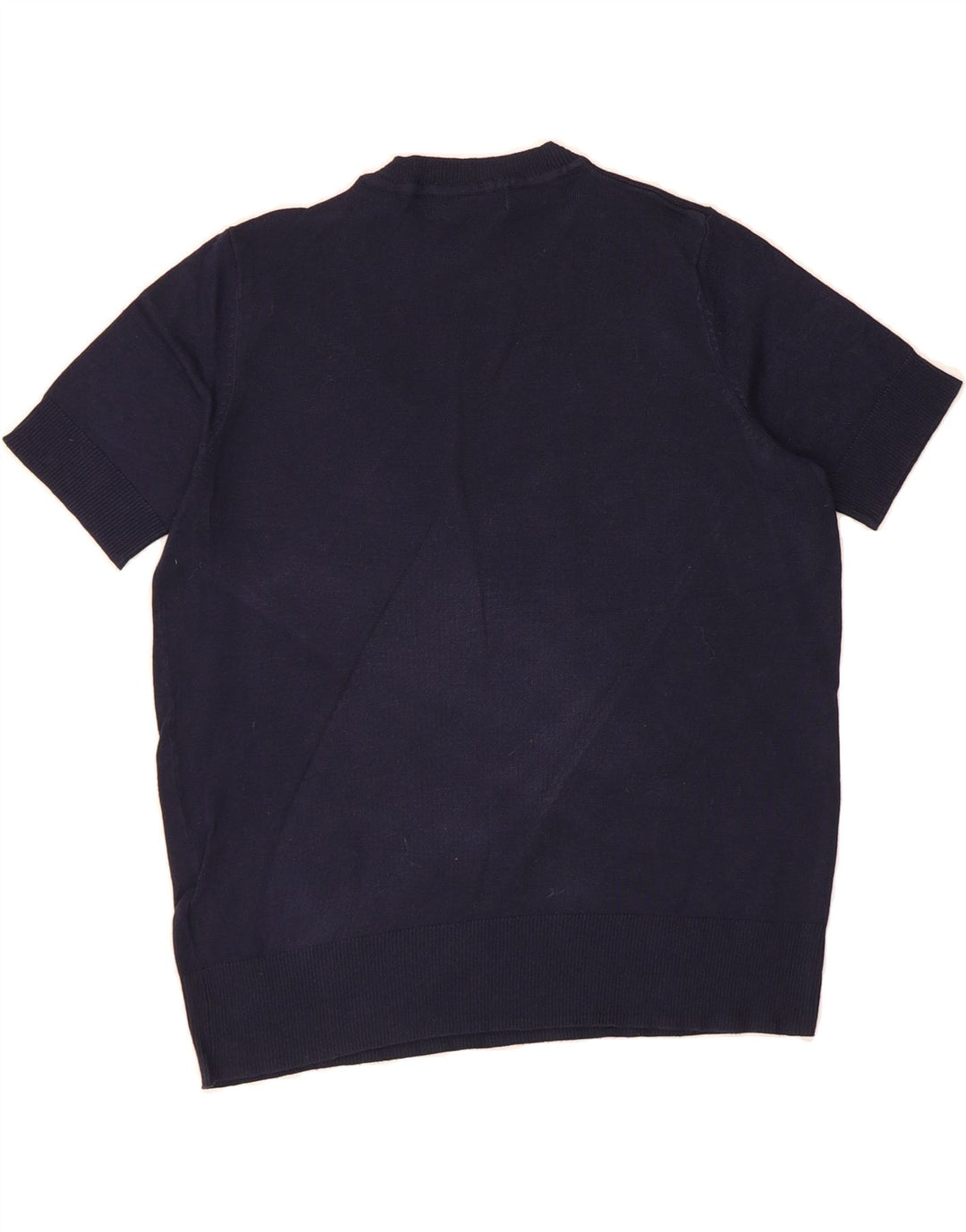 MARKS & SPENCER Womens Crew Neck Jumper Sweater UK 10 Small Navy Blue Vintage Marks & Spencer and Second-Hand Marks & Spencer from Messina Hembry 