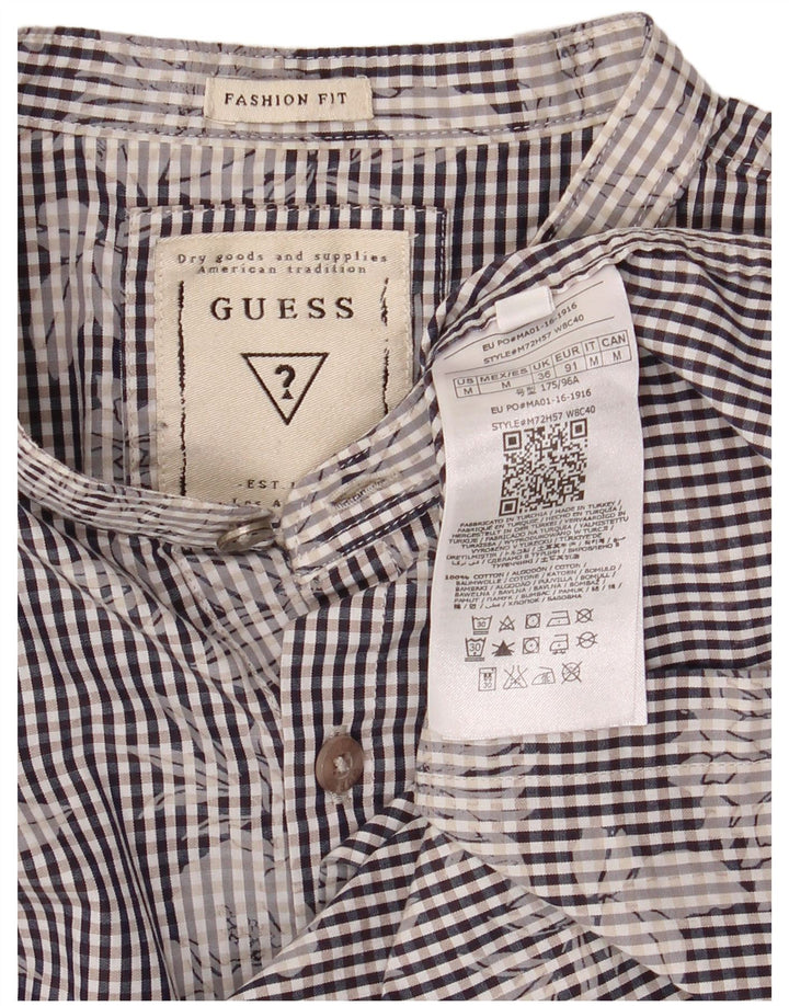 Guess muška košulja srednje plave boje gingham pamuka