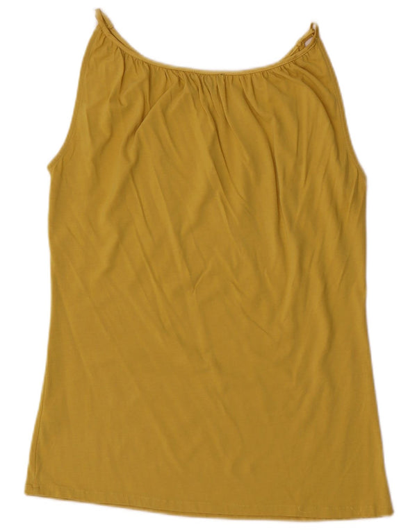 Massimo Dutti Ženski Cami Top UK 14 srednje žuti liocel
