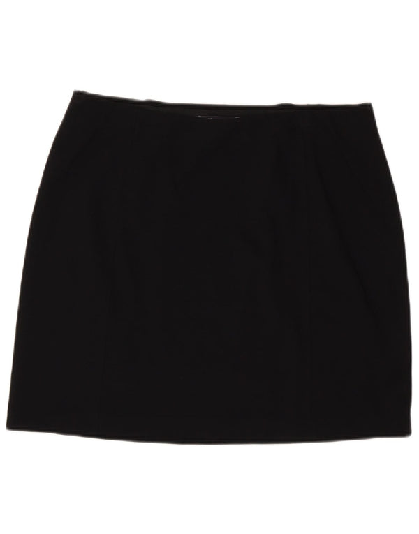 Marks & Spencer ženska mini suknja UK 14 velika W32 crna viskoza