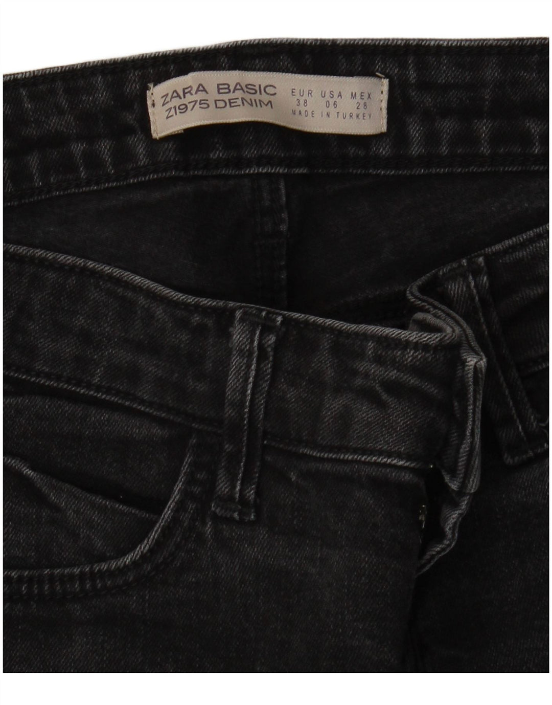 Zara ženske uske traperice EU 38 male W28 L27 sive
